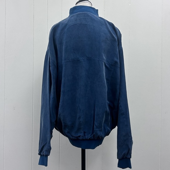 Whitby Vintage Washed Silk Bomber Jacket - Picture 3 of 5